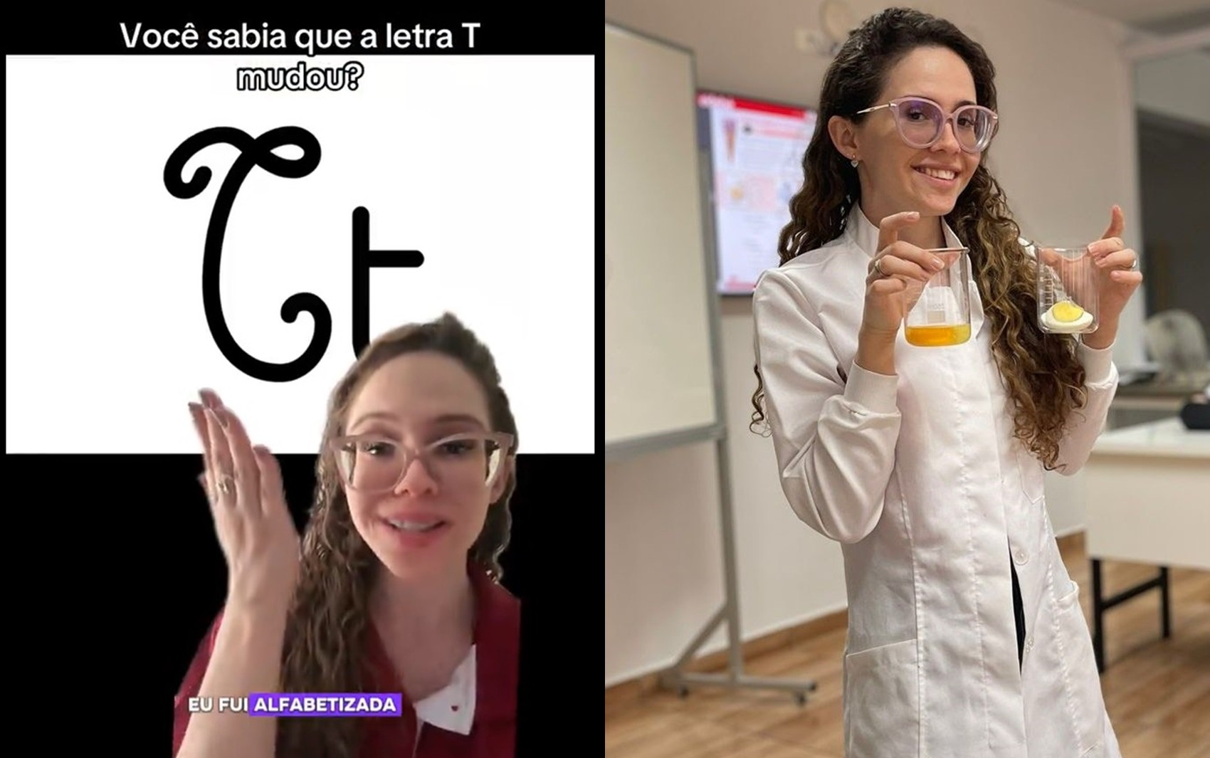 Professora se surpreende com a forma de escrever o ‘T’ cursivo em Goiás: ‘Tive um choque’