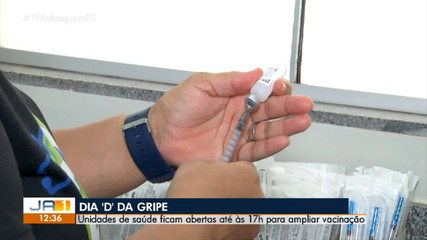 Unidades de saúde em Palmas abrem no Dia D da vacinação contra gripe