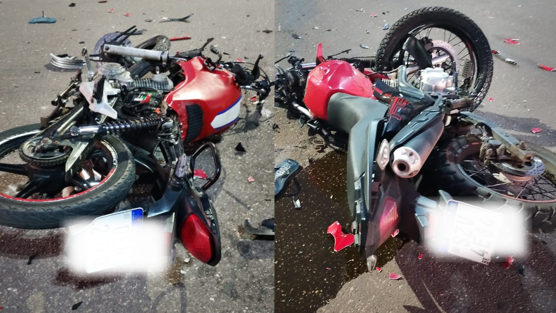 Acidente entre motos deixa dois mortos em Benevides, na Grande Belém