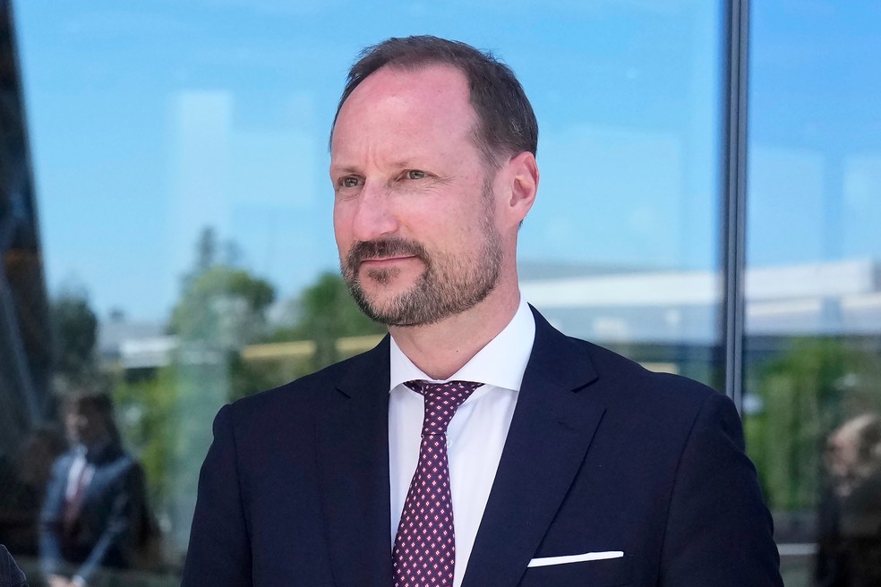 O novo rei da Noruega, Haakon, de 53 anos — Foto: Jeff Chiu / AP