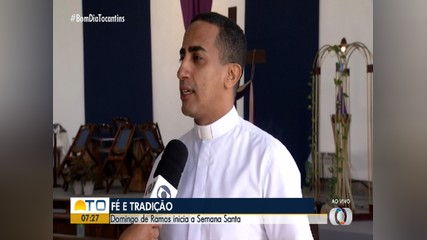 Padre explica sobre o início de Domingo de Ramos