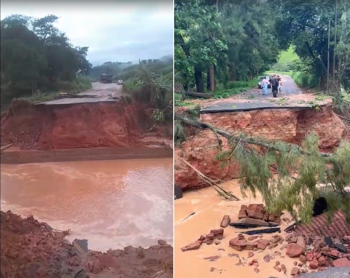 Chuvas fortes causam alagamentos e interditam rodovias na Região Serrana do RJ