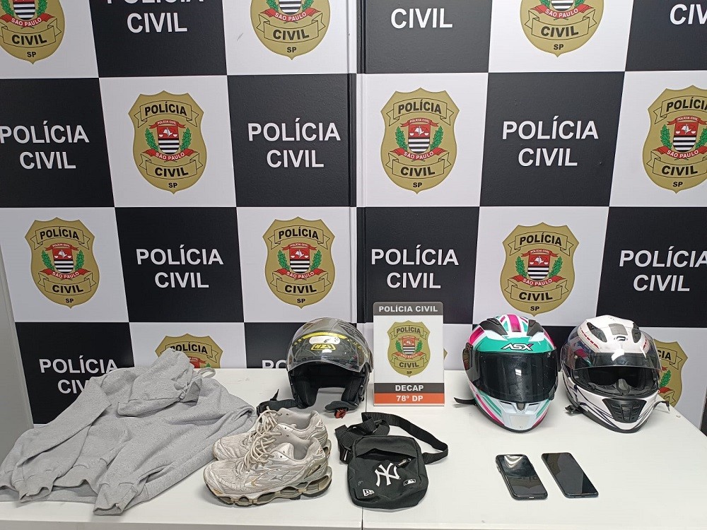Polícia Civil prende suspeito de assaltar motociclista na Avenida Faria Lima, em SP