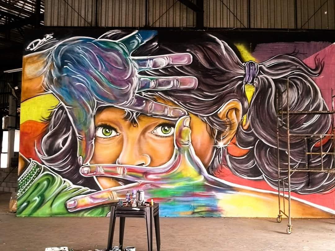 Prefeitura de Votorantim apaga mural artístico no Aquário Cultura e autor diz que não foi avisado: 'Lamentável'
