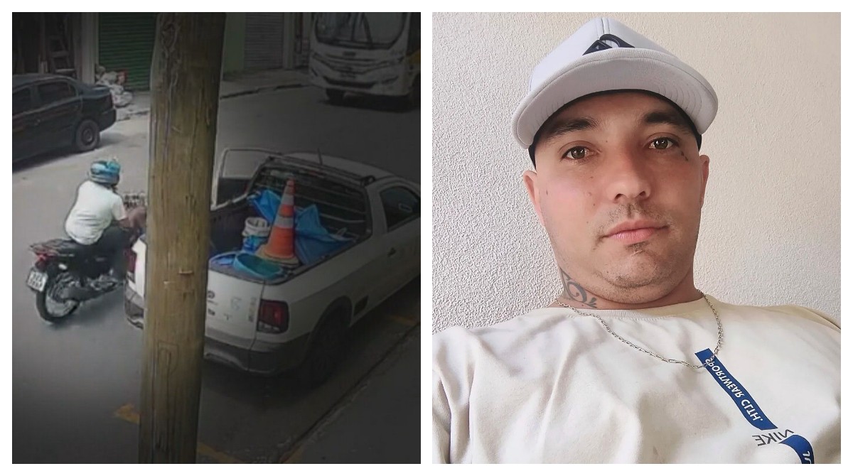 VÍDEO: Motociclista morre após bater em porta de carro aberta, cair e ser atropelado por ônibus escolar em Caieiras, na Grande SP