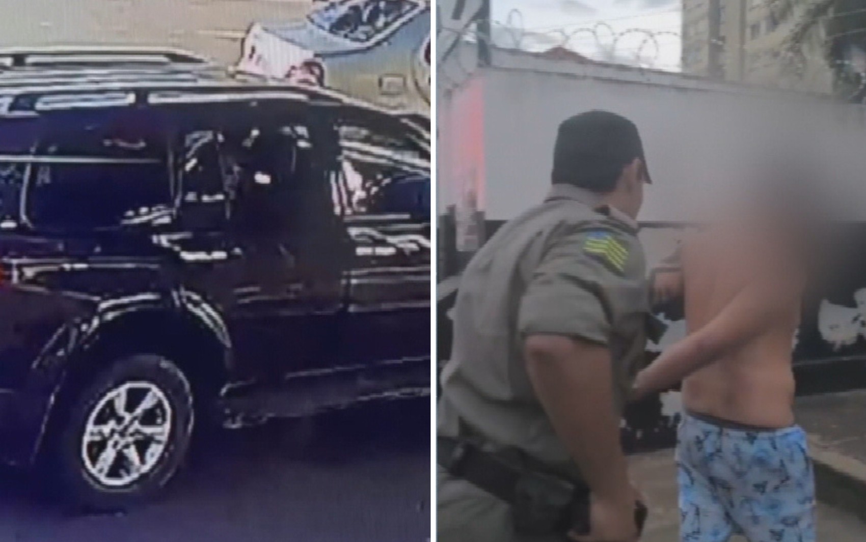 VÍDEO: Turista é filmado dando socos na mulher dentro de carro em Caldas Novas, diz polícia