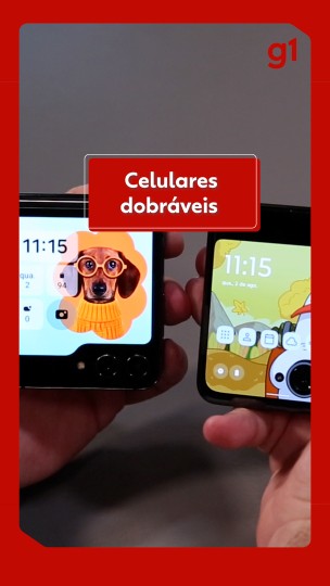 Celulares dobráveis: dá para usar sem abrir?