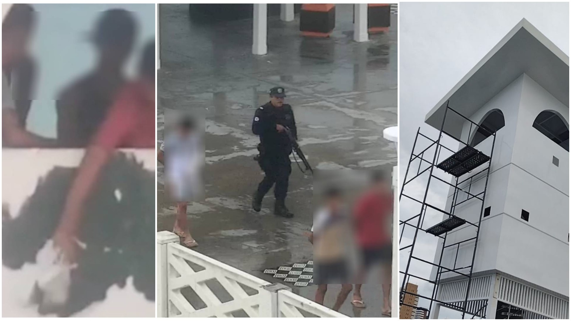 Vídeo: Adolescentes são apreendidos por vandalizar mirante um dia após conserto