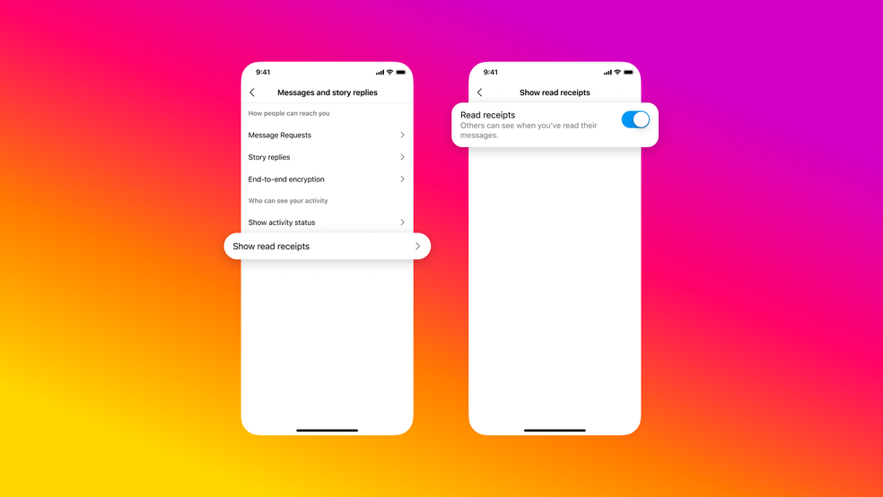 Instagram agora permite remover a confirmação de leitura nas DMs — Foto: Divulgação/Instagram
