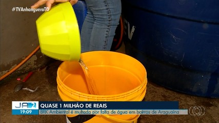 ATR multa BRK por falta de fornecimento de água em bairros de Araguaína; entenda