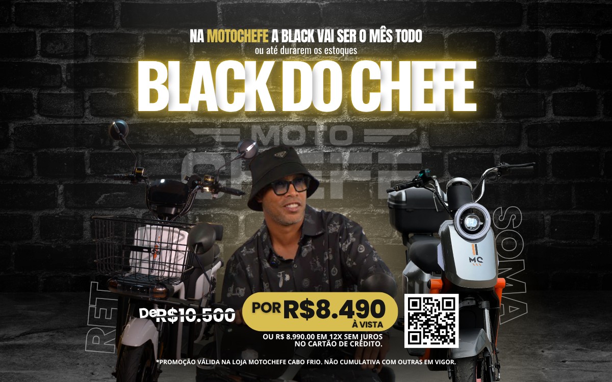 Ronaldinho Gaúcho estrela a Black do Chefe com descontos da MotoChefe