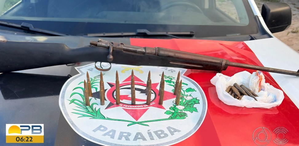 Fuzil é apreendido após troca de tiros em Bayeux, PB