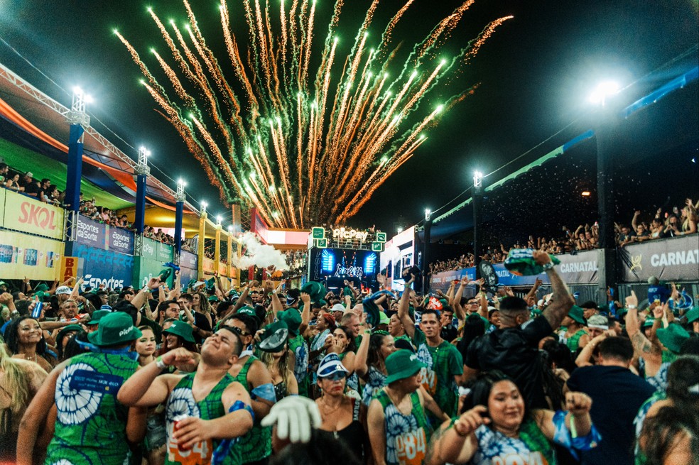 Banda Grafith anima a primeira noite do Carnatal 2025 — Foto: Bia Azevedo