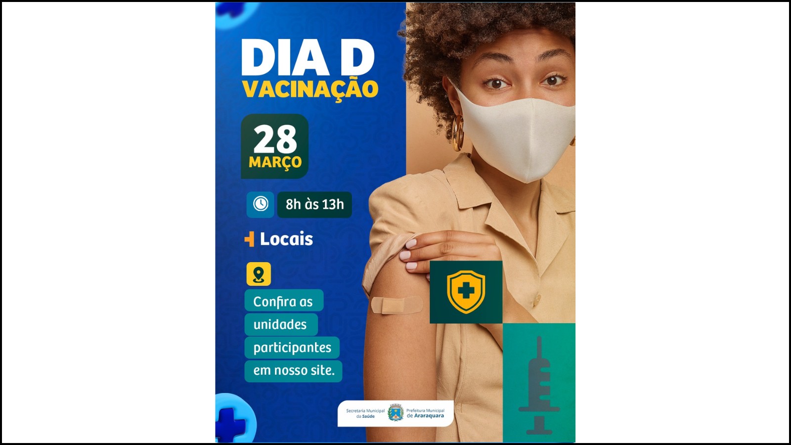 Campanha de vacinação contra a gripe começa neste sábado (28) em Araraquara