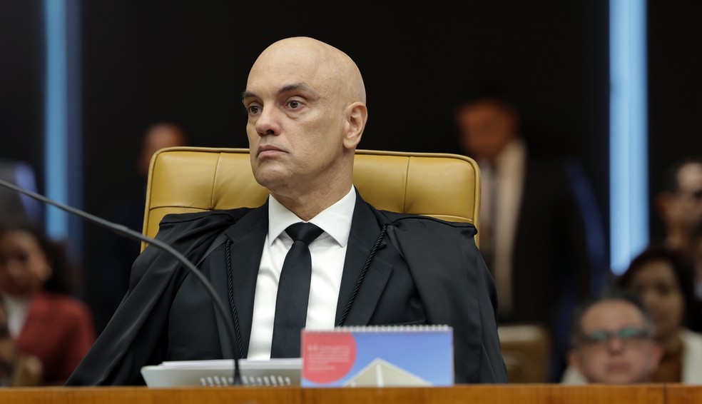 Moraes durante reabertura do STF  Foto: Rosinei Coutinho/STF