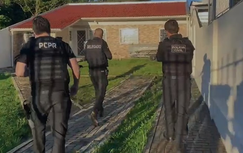 'Grupo de extermínio' suspeito de executar mais de 20 pessoas e gravar mortes no Paraná é alvo de operação policial — Foto: Polícia Civil