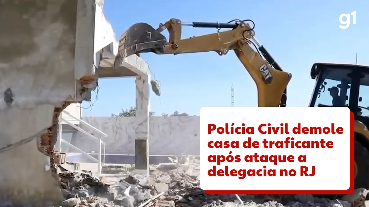 Castro posta vídeo de demolição de 'fortaleza' de traficante que teria ordenado ataque a delegacia - Portais