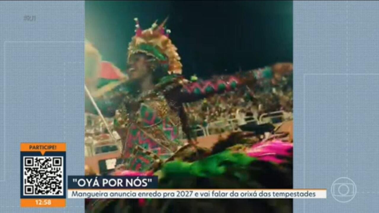 Mangueira anuncia enredo sobre a orixá Oyá para o carnaval 2027
