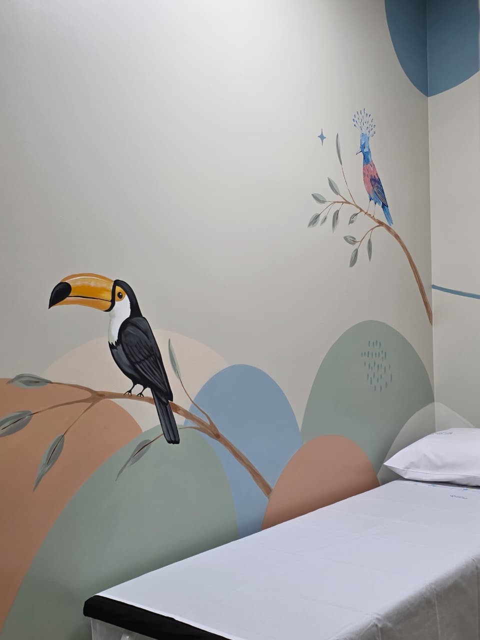 Espaço pediátrico foi planejado para tornar a coleta mais acolhedora — Foto: Divulgação/Hospital São José