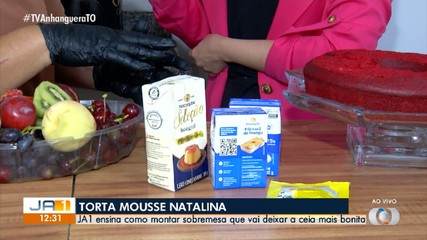 Receita de Torta Mousse Natalina; Saiba os ingredientes para fazer a sobremesa