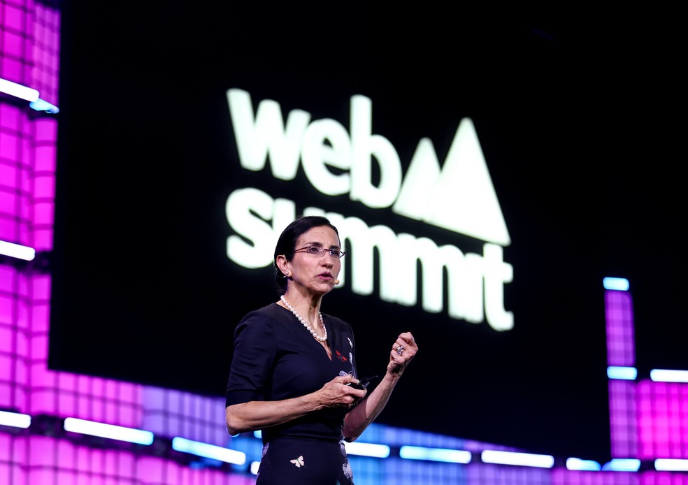 Patricia Florissi, diretora técnica do Google Cloud, durante o Web Summit Rio — Foto: Vaughn Ridley/Web Summit via Sportsfile