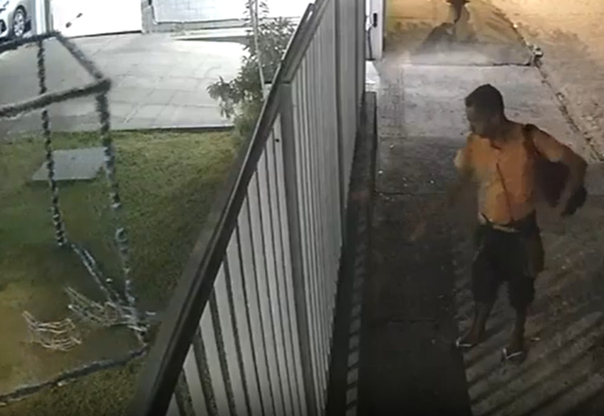 Furto natalino: vídeo mostra homem roubando renas decorativas de prédio no Recife