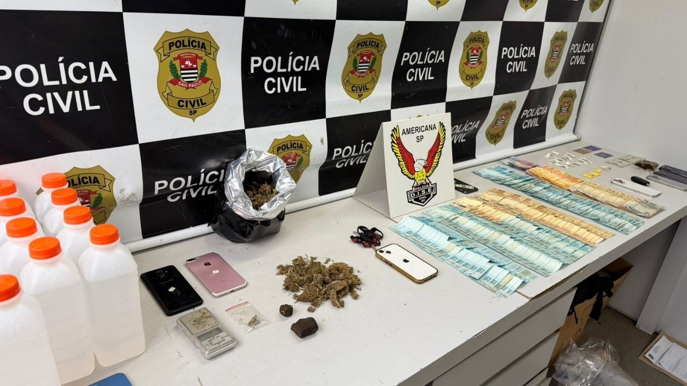 Polícia Civil prende seis e apreende adolescente em operação contra 'disque-drogas' em Americana