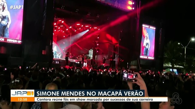 Cantora Simone Mendes reúne fãs em show marcado por sucessos de sua carreira