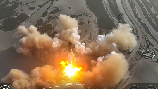 SpaceX reutiliza propulsor pela 1ª vez, mas Starship tem falha pela 3ª vez consecutiva - Nave, que não era tripulada, também não conseguiu lançar simuladores de satélites em órbita. Nos últimos dois testes, Starship explodiu no céu, afetando voos comerciais.
