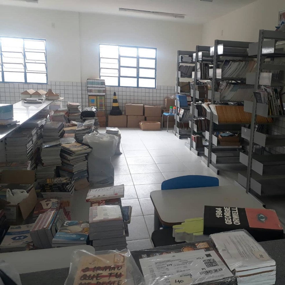 Projeto atuou na reativação da biblioteca pública do Centro Educacional Sebastião de Sousa, em Belém do Piauí — Foto: Reprodução