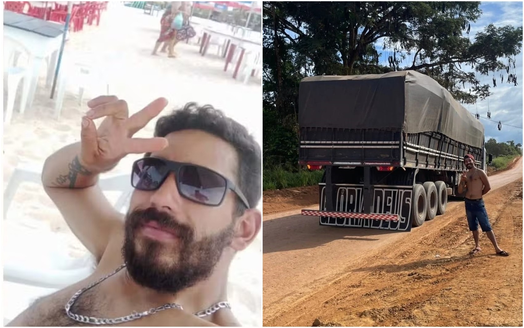 Caminhoneiro que morreu em acidente e comoveu a web postou foto na praia horas antes da batida