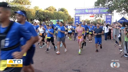 Atletas palmenses participam da Corrida Nacional do Sesi; veja