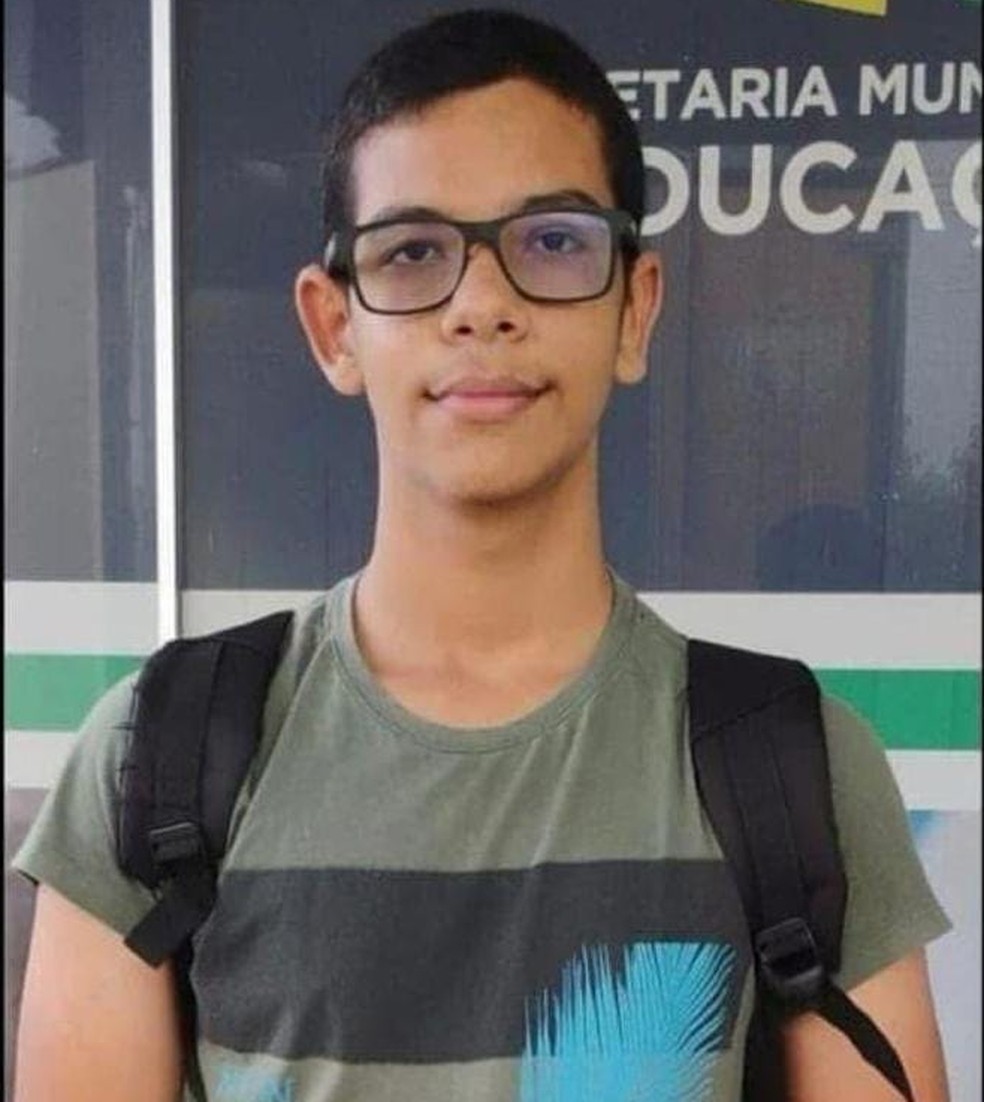 Davi Arthur dos Santos Amaral, de 14 anos, morreu ao tentar atravessar a BR-163 — Foto: Arquivo pessoal