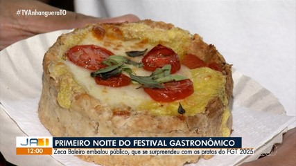 Veja como foi o movimento na primeira noite do Festival Gastronômico de Taquaruçu