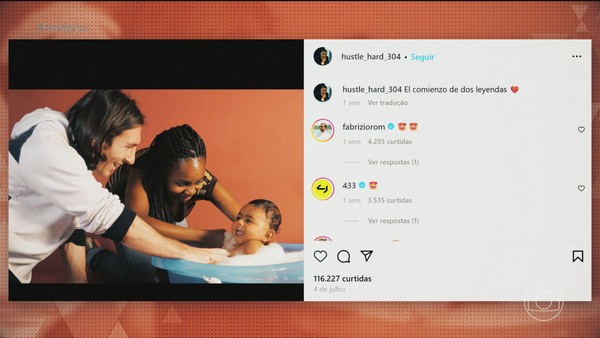 A história por trás da foto de Lamine Yamal no colo de Lionel Messi — Foto: Reprodução/TV Globo