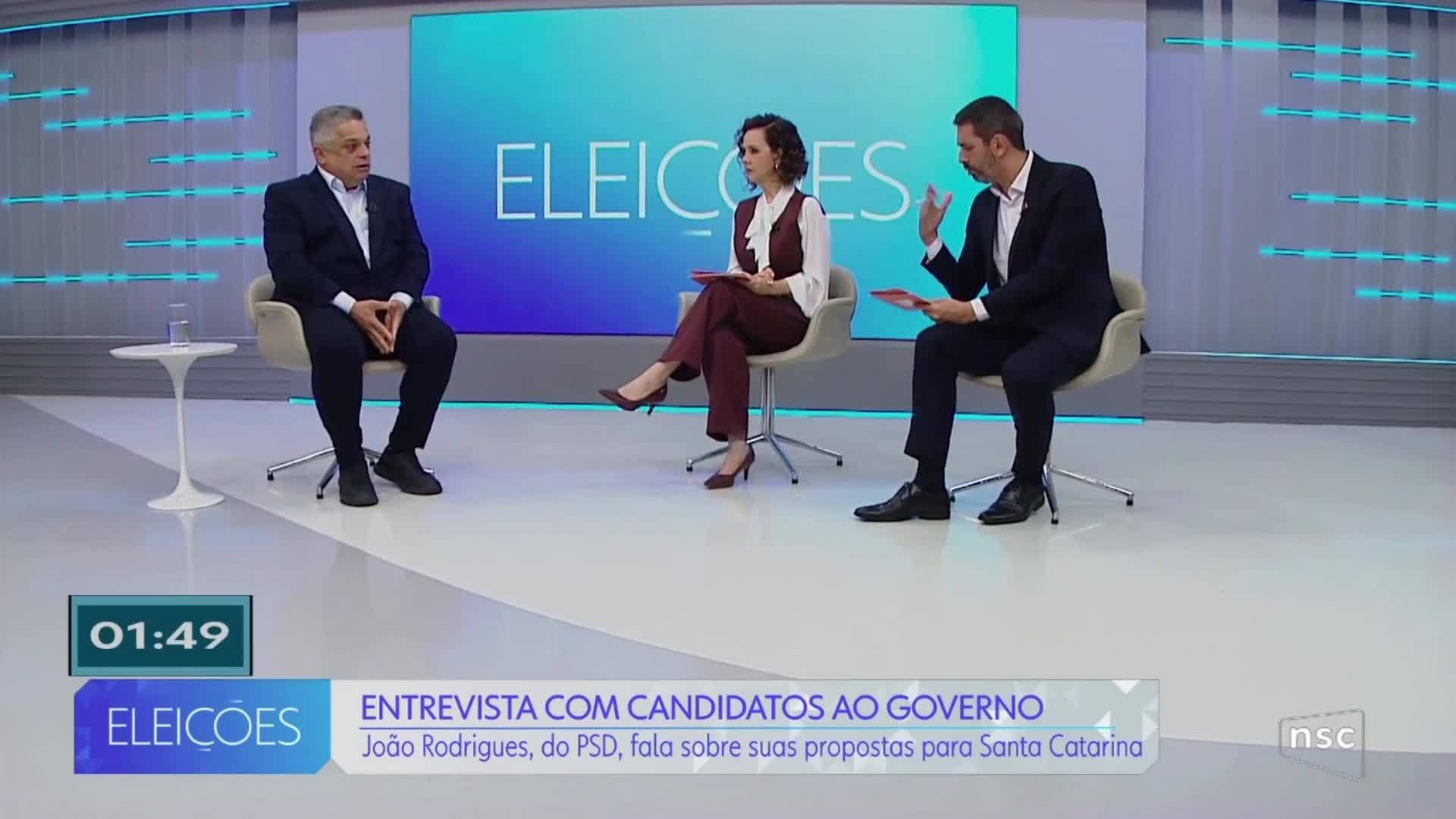 João Rodrigues (PSD) é entrevistado no Jornal do Almoço; VEJA TRECHOS