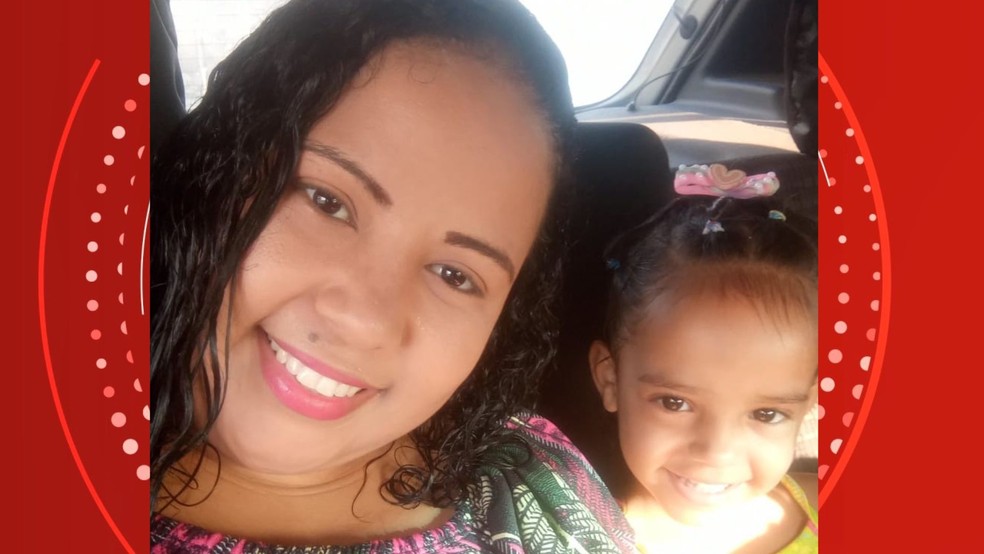 Laura Beatriz, de 5 anos, estava no colo da mãe, Mara Núbia Borges, 32, quando foram atropeladas na faixa de pedestres em Vila Velha, no Espírito Santo. — Foto: Reprodução | Redes Sociais