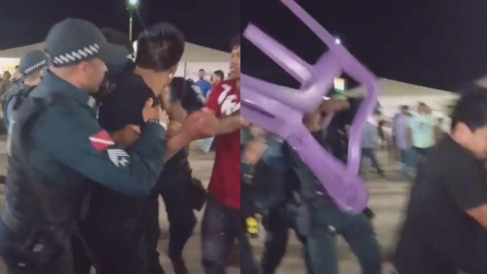Policial fica ferido após 'cadeirada' durante show de Amado Batista no Pará