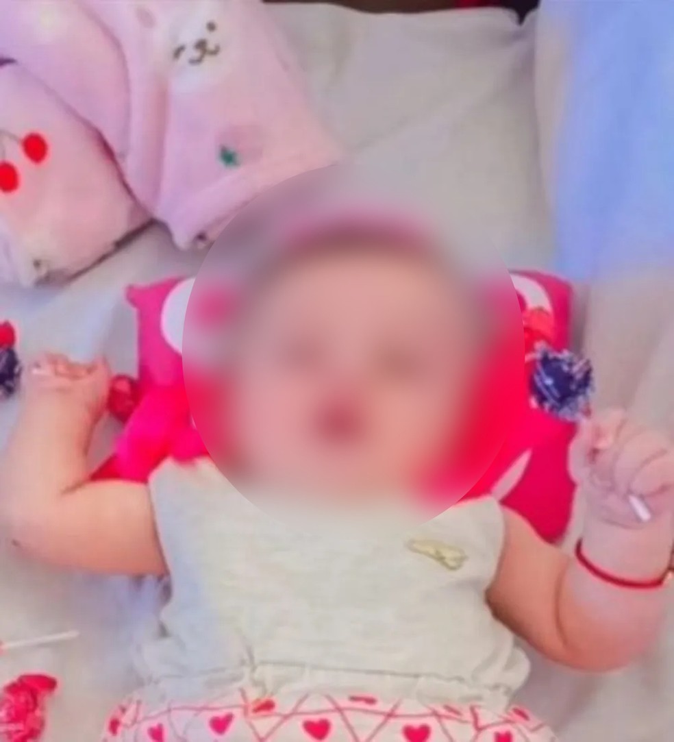 A criança estava a quinze dias sem conseguir leito de UTI Neonatal — Foto: Reprodução