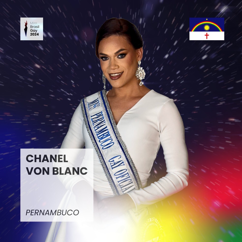 Chanel Von Blanc, de Pernambuco — Foto: Miss Brasil Gay/Divulgação