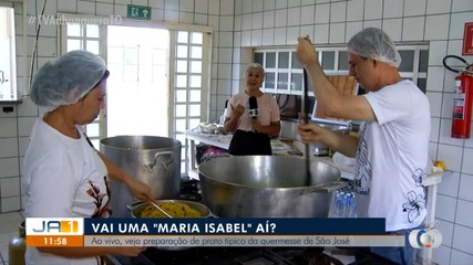 Fiéis preparam pratos para festejo de São José em Palmas