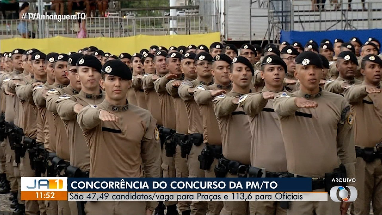 Mais de 34 mil candidatos estão inscritos para 660 vagas no concurso da Polícia Militar do Tocantins; veja concorrência