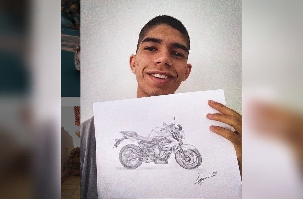 desenhar moto fácil
