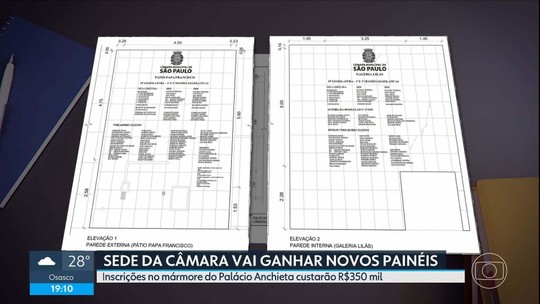 Câmara aprova inscrições em mármore por R$350 mil - Programa: SP2 