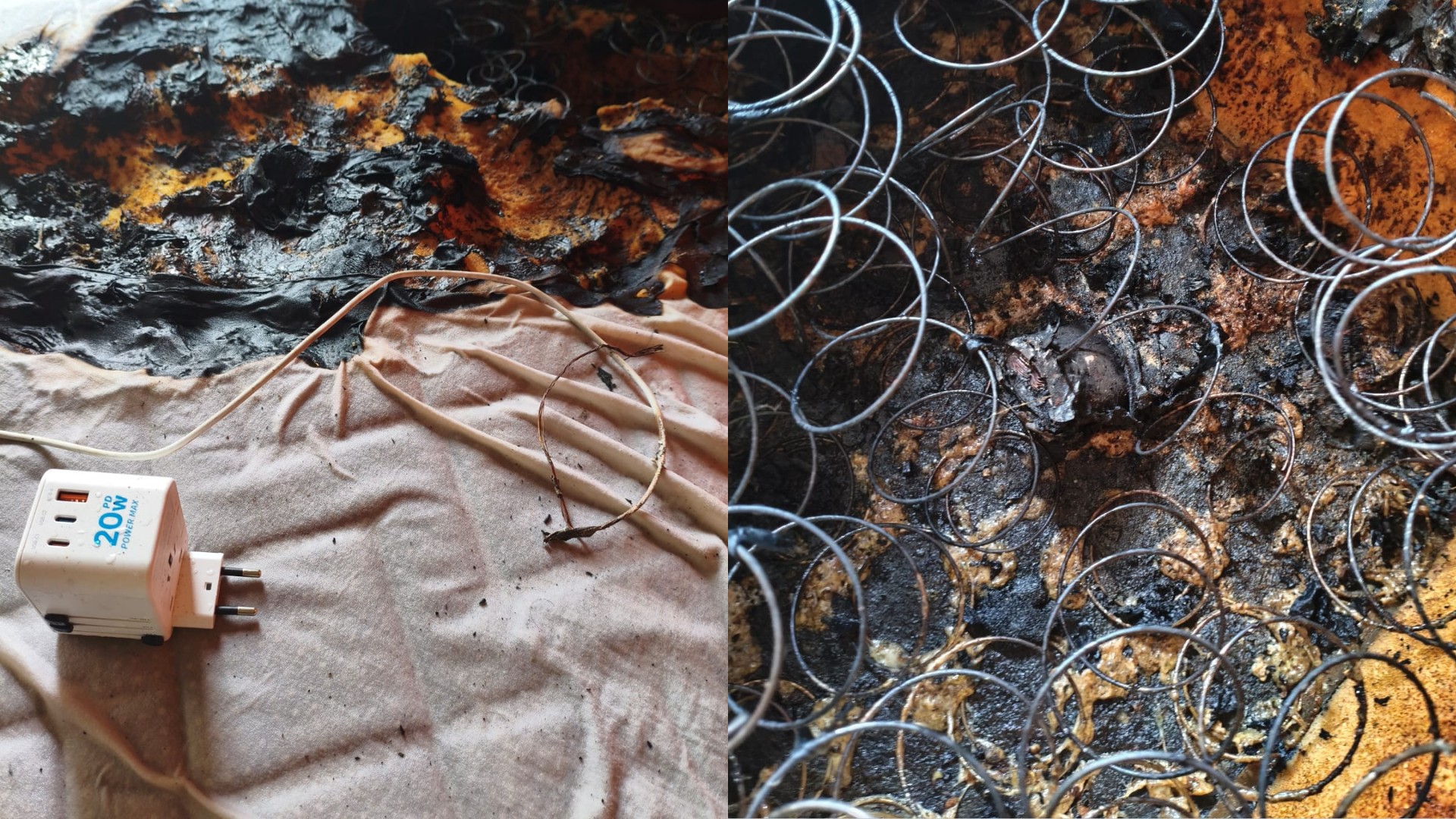 Carregador de celular superaquece e provoca incêndio em casa enquanto dono estava no banho em MG