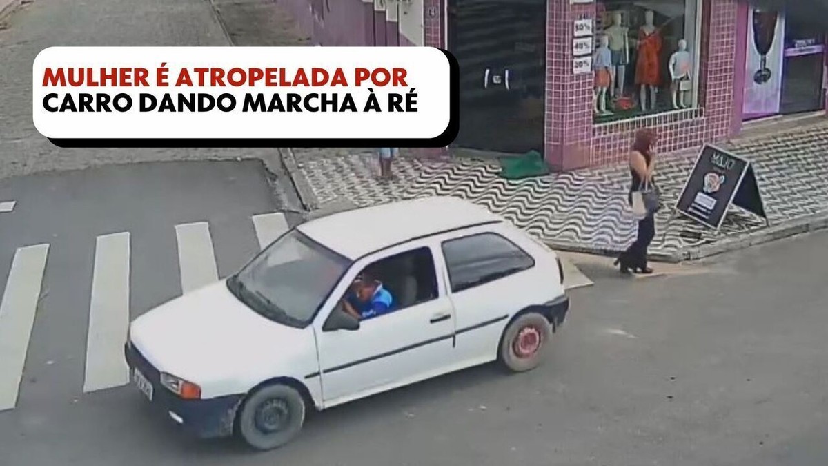 Mulher é atropelada por carro dando marcha à re em Montanha