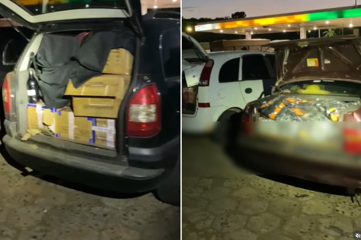 Operação policial apreende comboio com 11 carros carregados de mercadorias ilegais no interior de SP