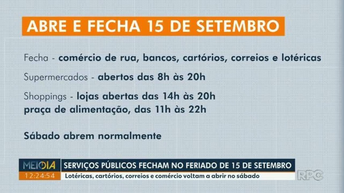 Repartições estaduais fecham no feriado do dia 5 de agosto. - ClickPicuí -  Informação com Credibilidade