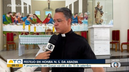 Festejo de Nossa Sra. da Abadia segue até 15 de setembro, em Gurupi