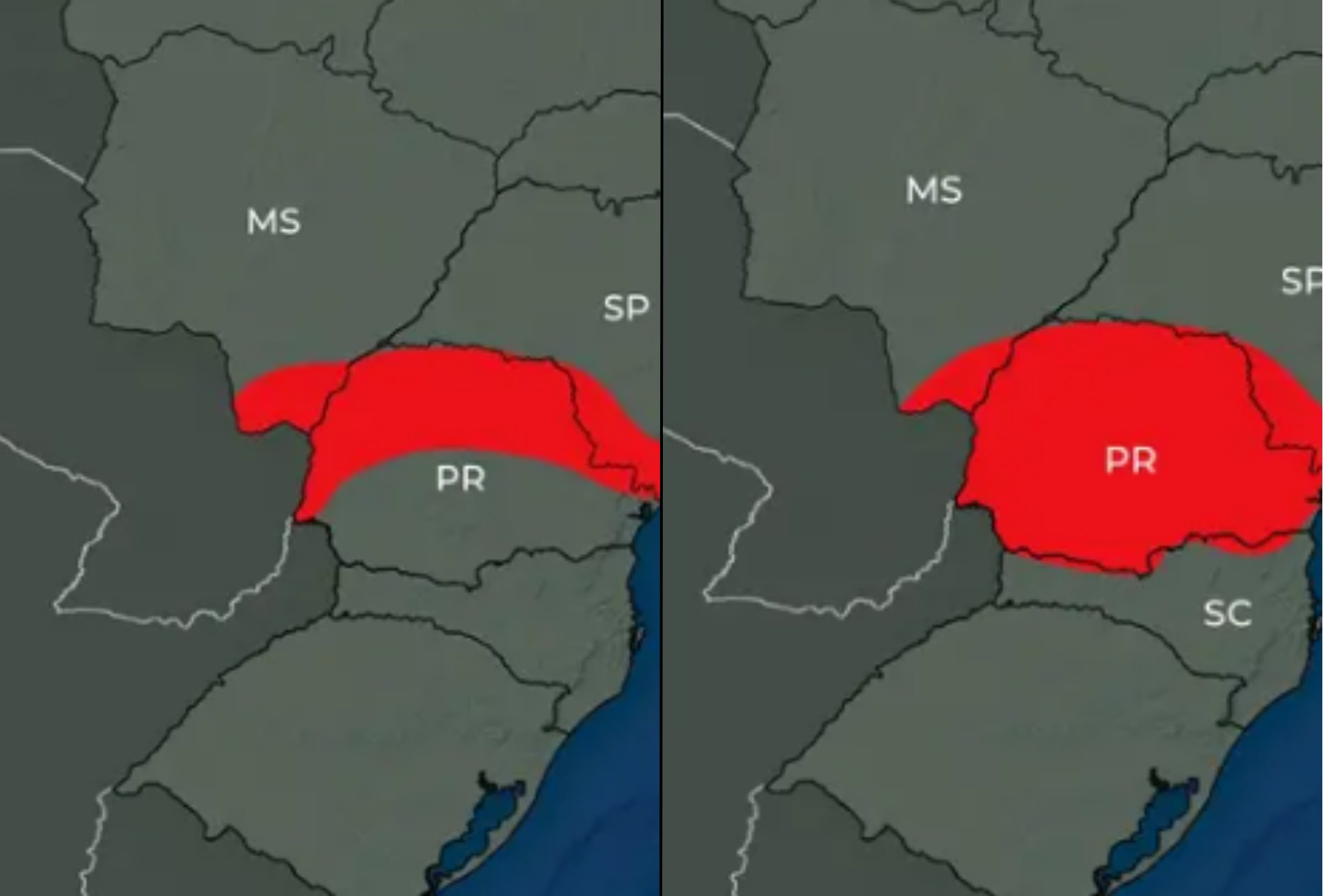 MS tem alerta para tempo severo e possibilidade de tornados no extremo sul